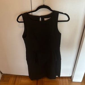Tibi black peplum dress